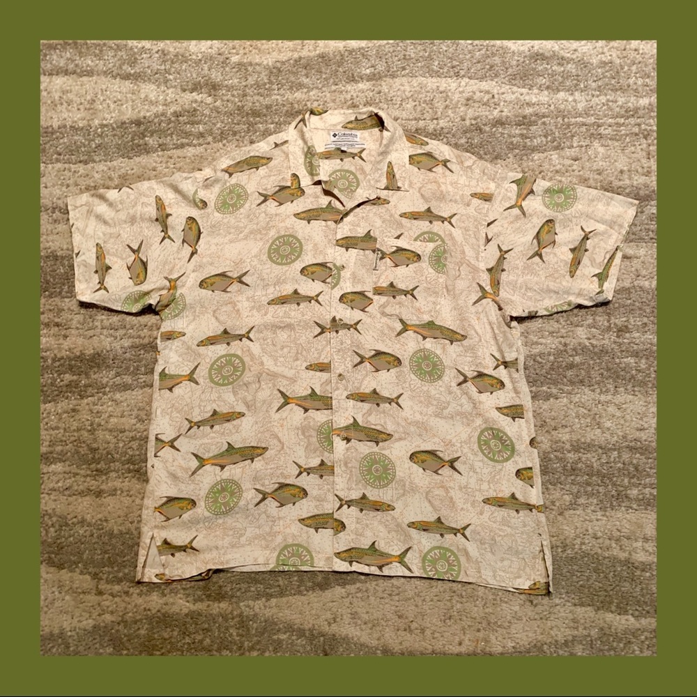 Columbia Grand Slam Print Short Sleeve Shirt